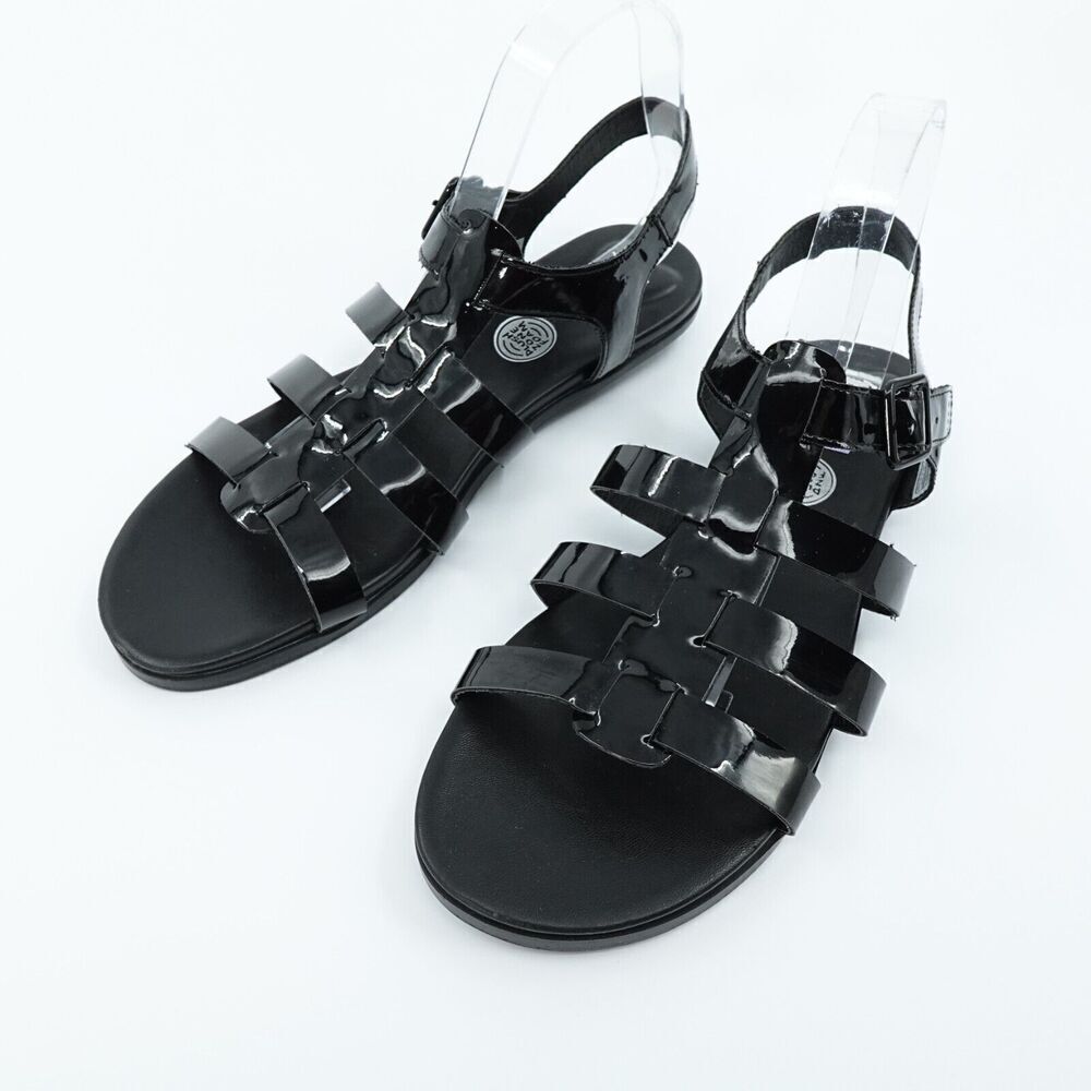 Rocket Dog Gladiator‎ Sandals Womens 11 Black Roman Strappy Comfort Shoes